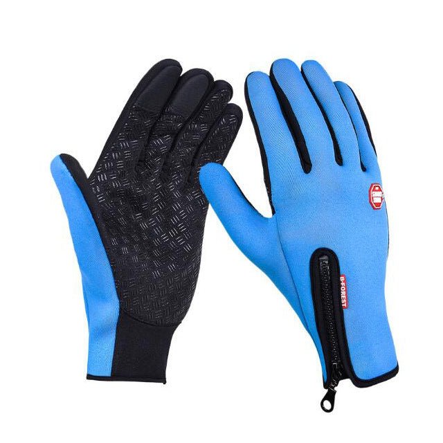 Winter Gloves Touch Screen Riding Motorcycle Sliding Waterproof Sports Gloves With Fleece - veelora