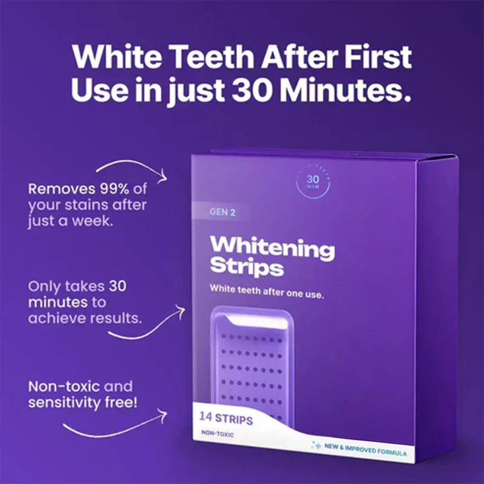 Purple Teeth Whitening Strips (Gen 2) - veelora