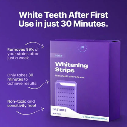 Purple Teeth Whitening Strips (Gen 2) - veelora