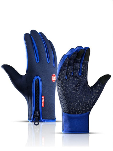 Winter Gloves Touch Screen Riding Motorcycle Sliding Waterproof Sports Gloves With Fleece - veelora