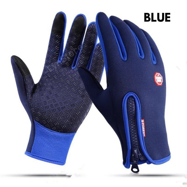 Winter Gloves Touch Screen Riding Motorcycle Sliding Waterproof Sports Gloves With Fleece - veelora